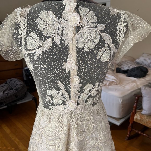 Custom Claire Pettibone Soleil Wedding Dress/Gown - Picture 4 of 8